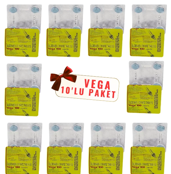 10lu Paket Vega 100 Mg Sertleştirici Hap