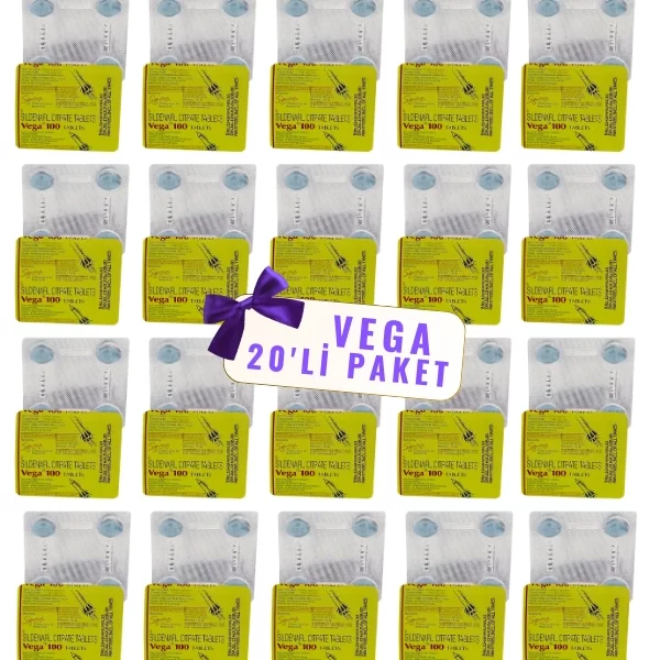 20li Paket Vega 100 Mg Sertleştirici Hap