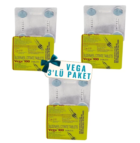 3lü Paket Vega 100 Mg Sertleştirici Hap