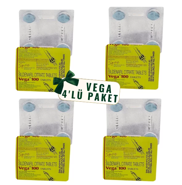 4lü Paket Vega 100 Mg Sertleştirici Hap